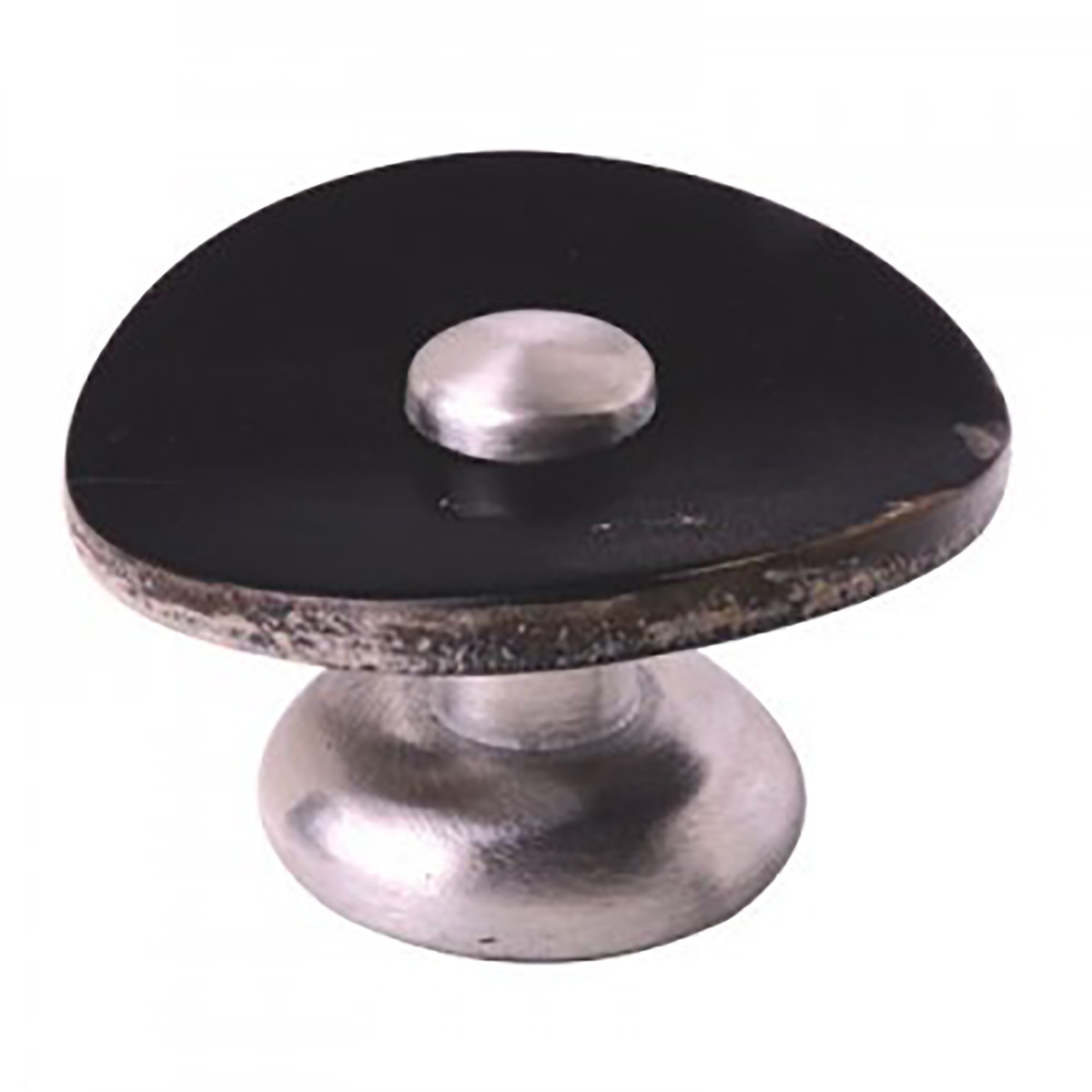 Mood 003 Black Cattle Horn & Pewter Cabinet Knob