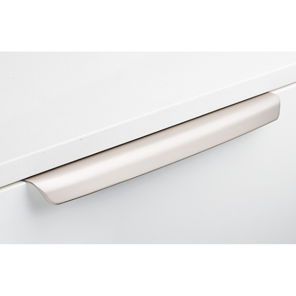Simone Lip Pull Brushed Nickel Cabinet Handle