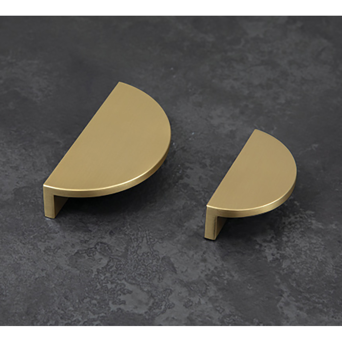 Gabbana Half Moon Cabinet Pull Handle - Matt Gold