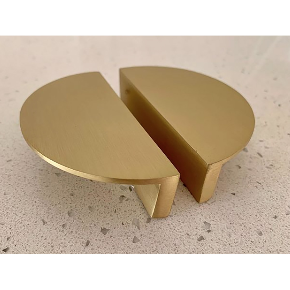 Jacinda Half Moon Cabinet Pull Handle - Brushed Brass