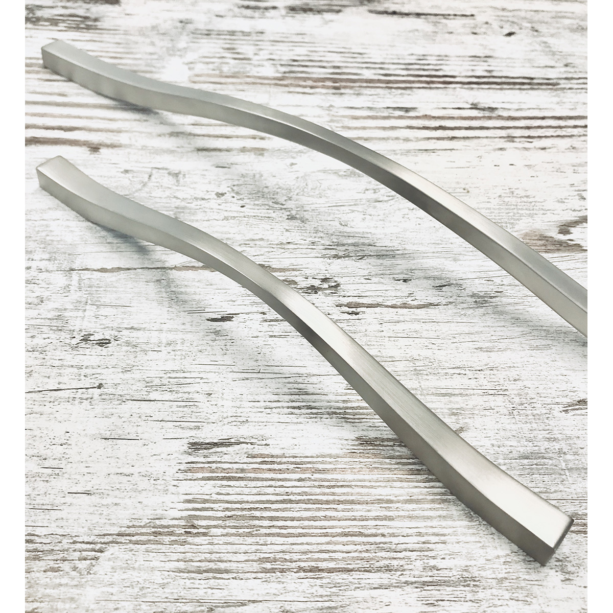 Castella Dune Wave Cabinet Handle - Brushed Nickel