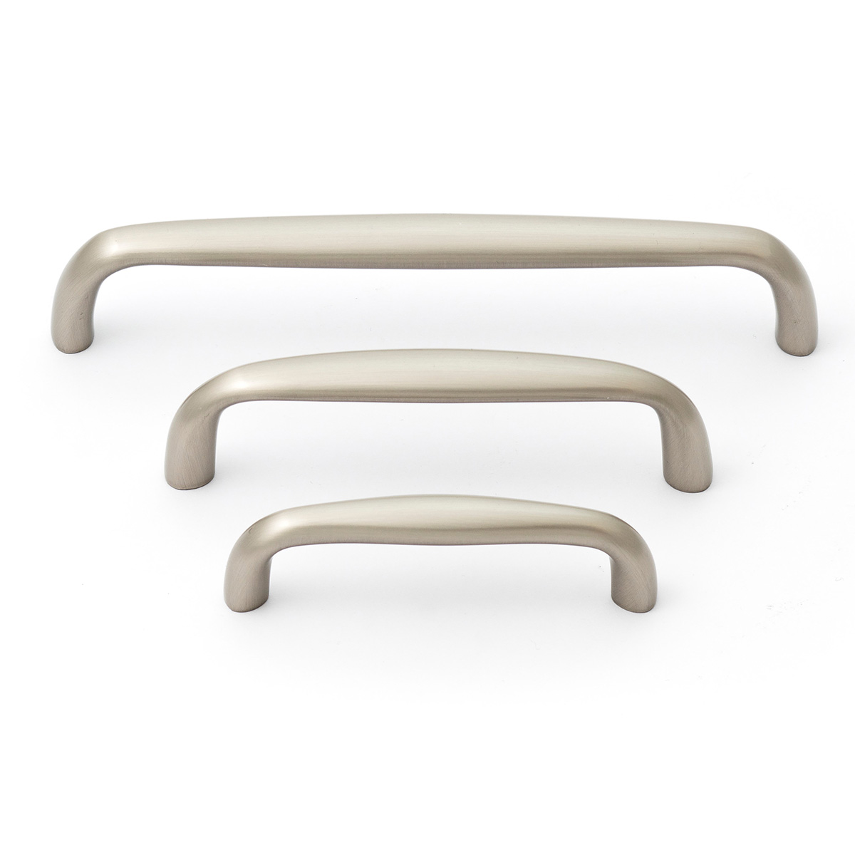 Castella Decade Plain Cabinet Handle - Brushed Nickel