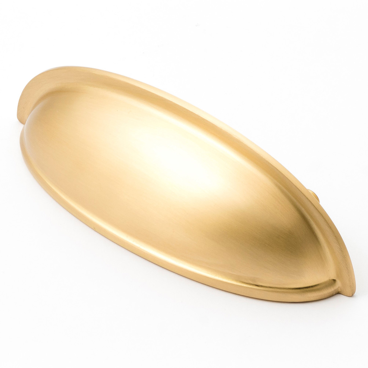 Castella Decade Cabinet Cup Pull Satin Brass - Kitchen Drawer Pull