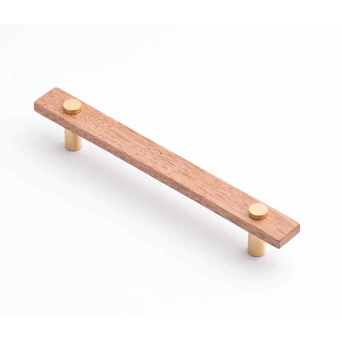 Castella Lenah Cabinet Handle Tas Oak & Polished Gold - Timber Handle