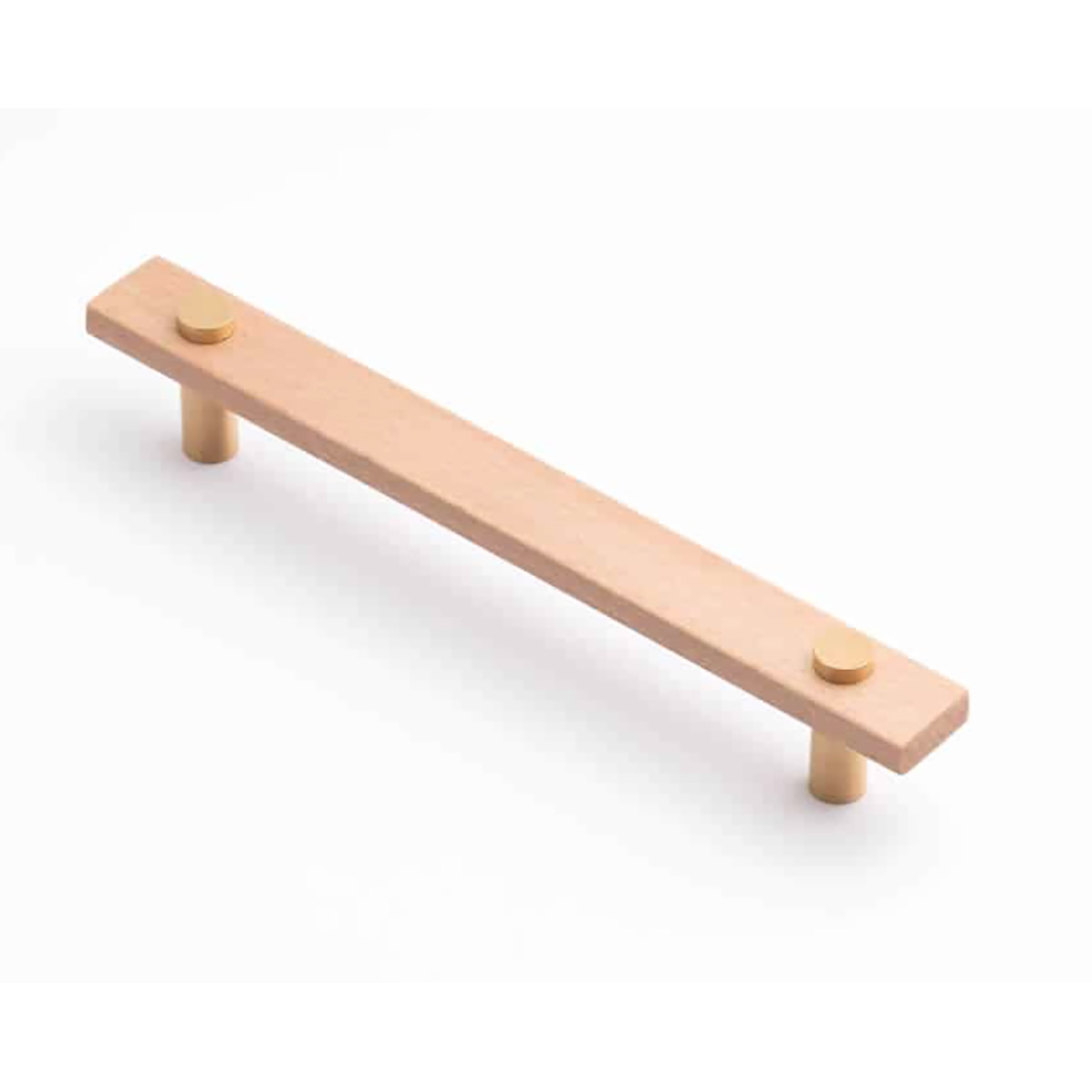 Castella Lenah Cabinet Handle Brushed Gold Euro Beech Timber