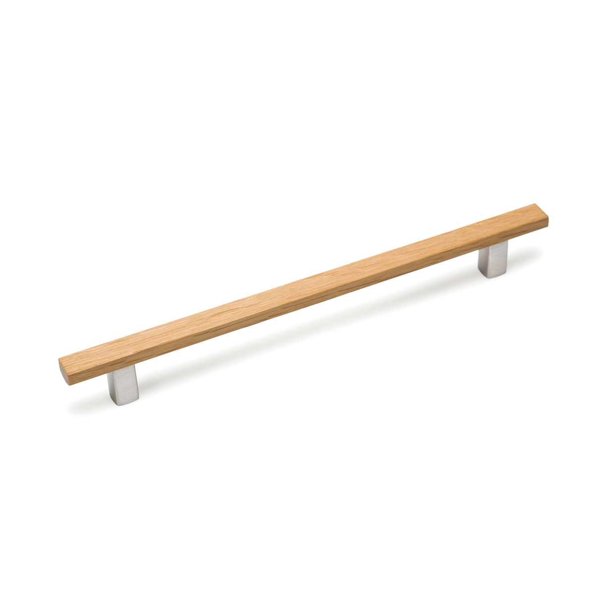 Momo Ara Timber Cabinet Handle - Oak & Stainless Steel