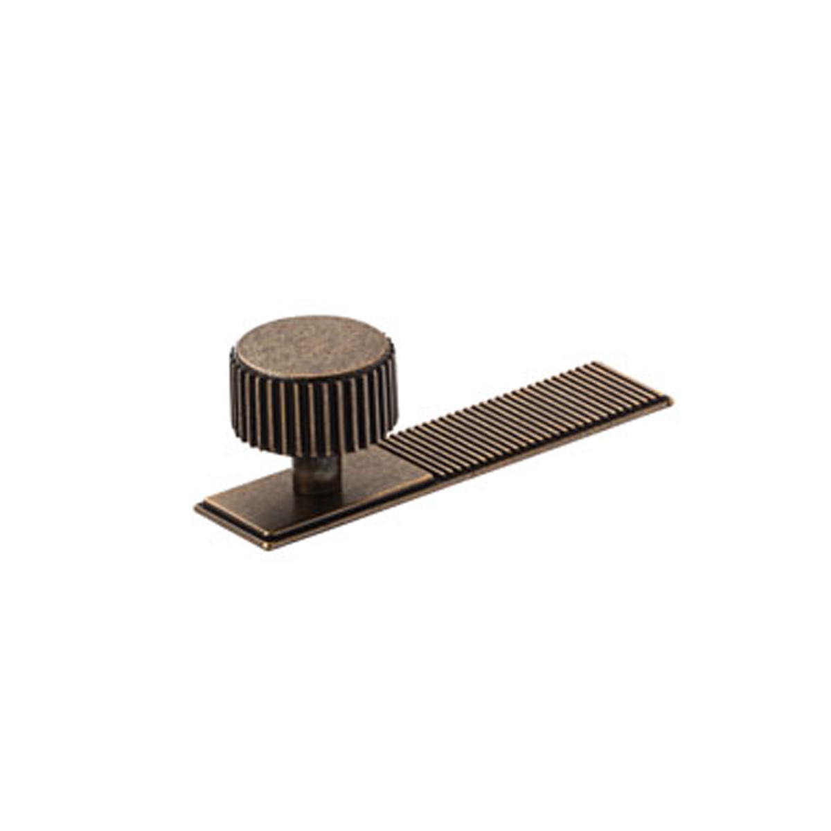 Momo Barrington Cabinet Knob with Backplate - Bronze