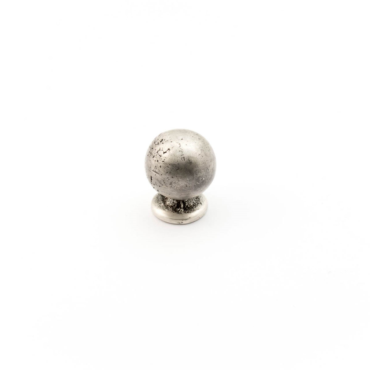 Castella Cast Ball Cabinet Knob - Silver