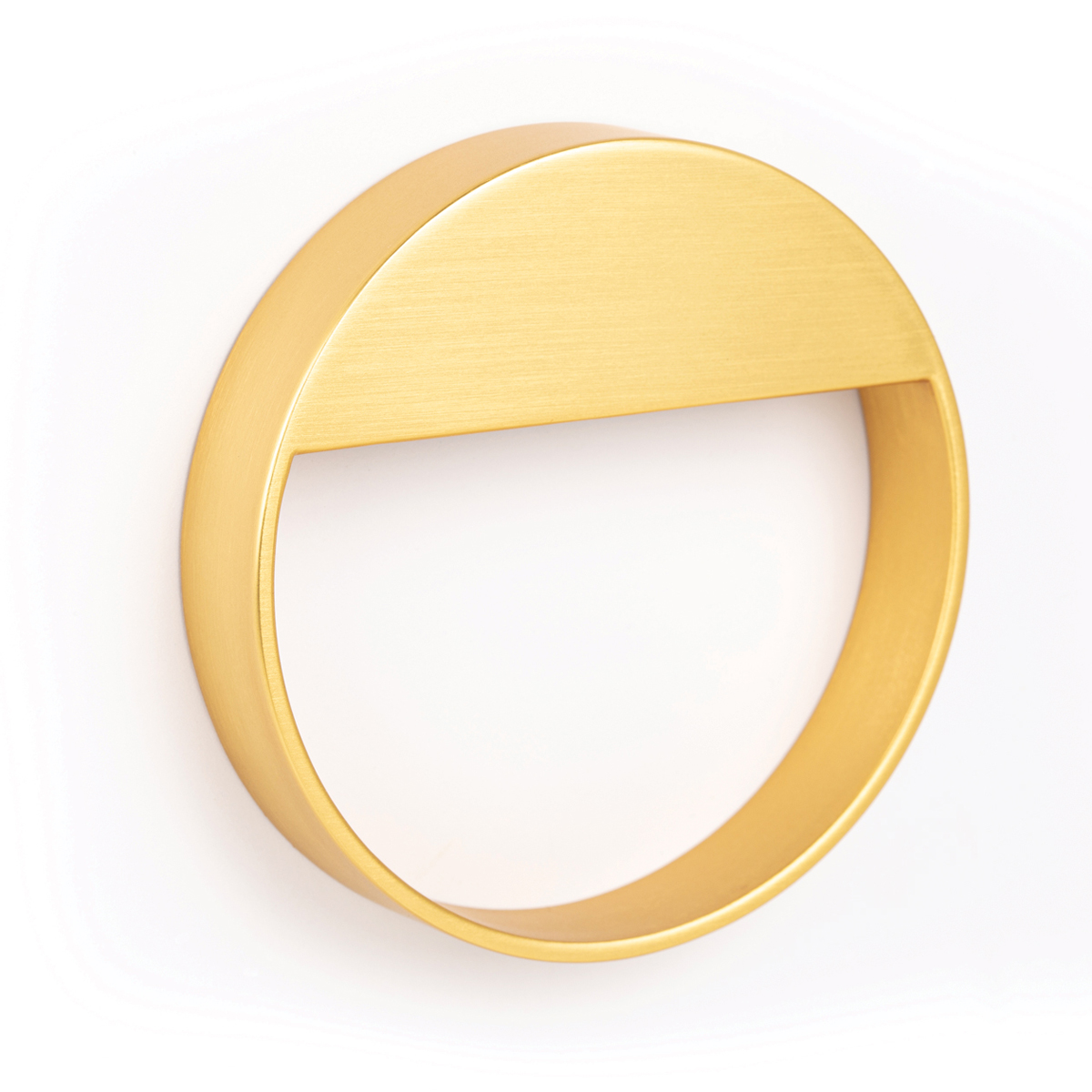 Momo Bau Circular Cabinet Pull – Brushed Gold