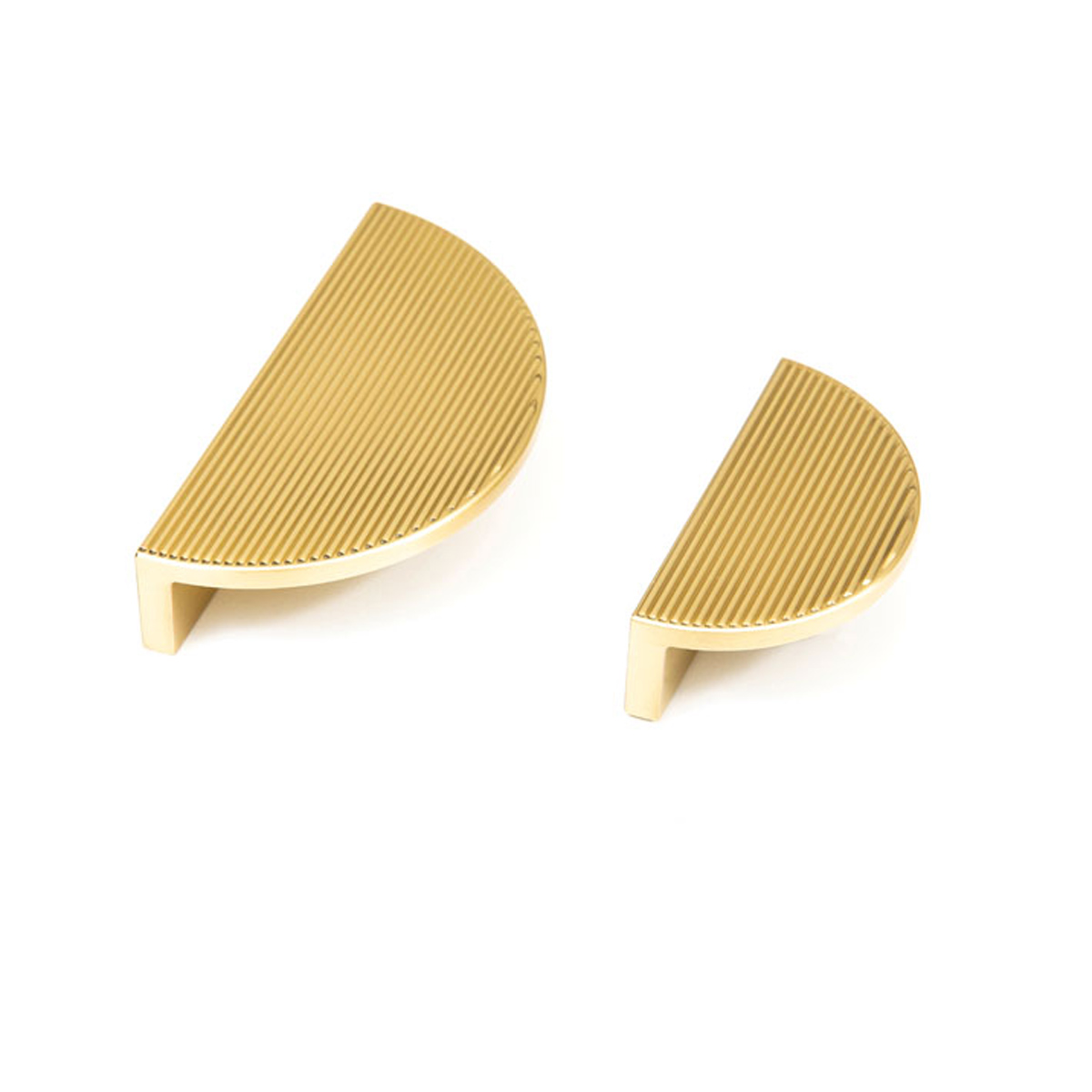 Momo Barrington Eclipse Ribbed Half Moon Pull Handle – Matt Gold