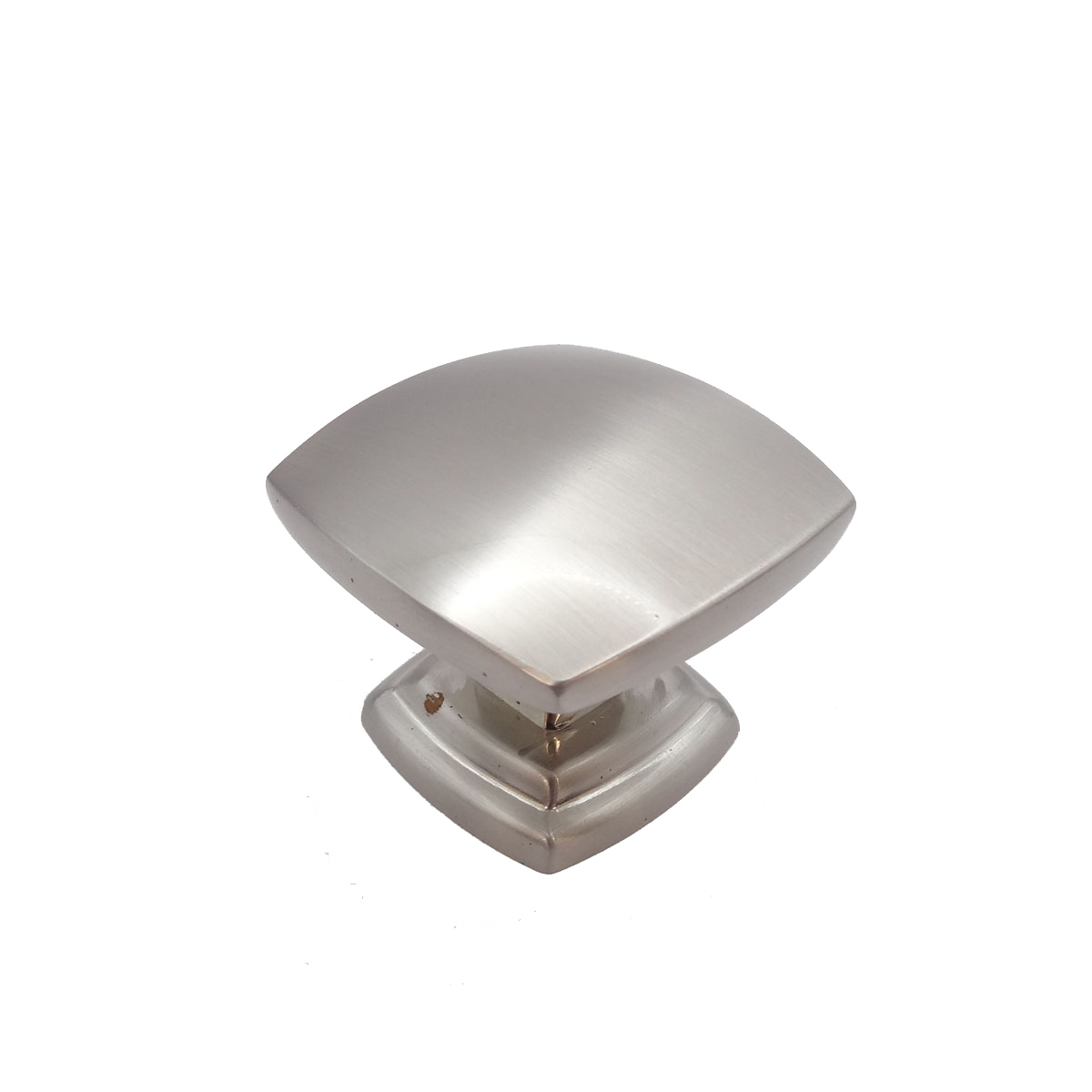 Monique Cabinet Knob Brushed Nickel - Modern Square Kitchen Knob