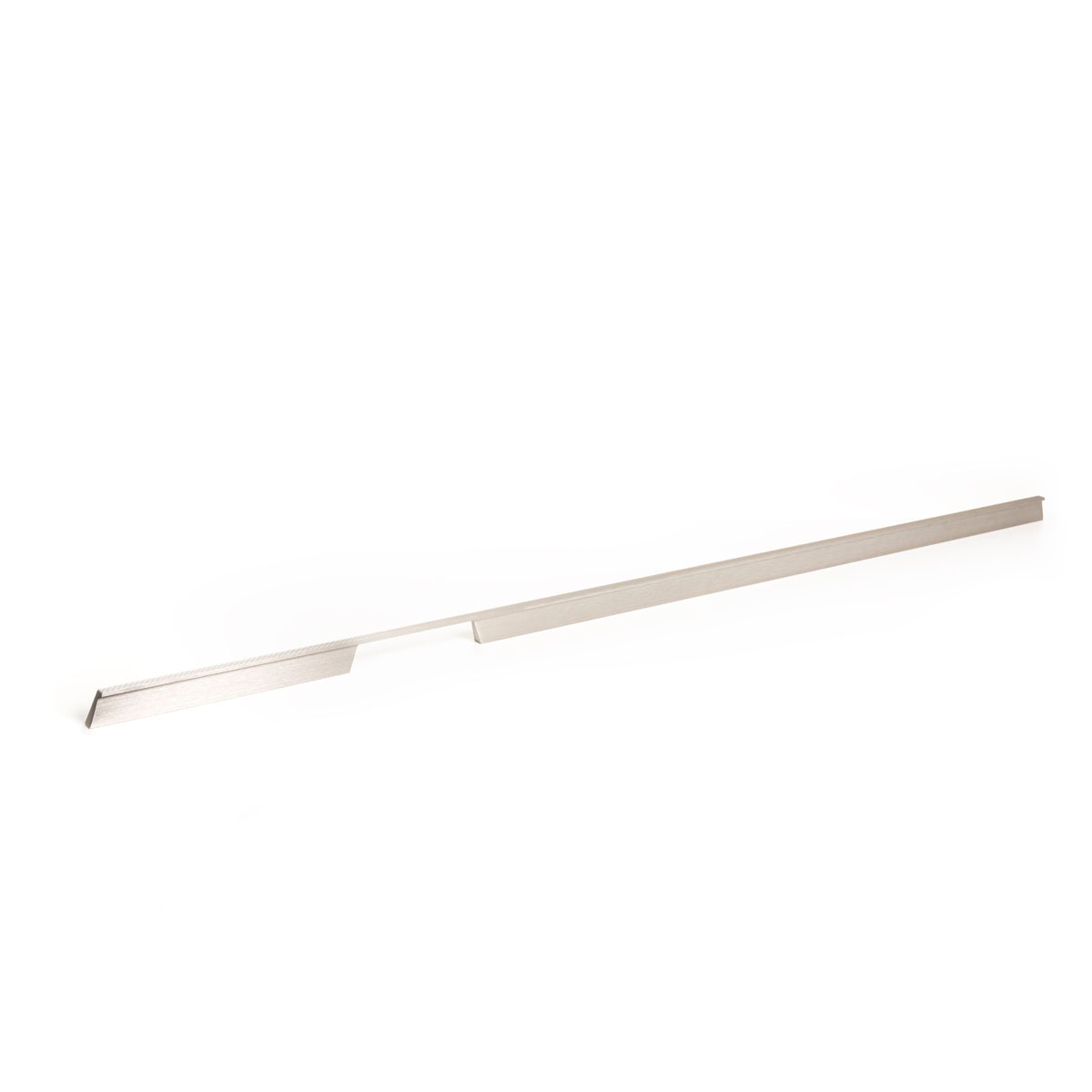Momo Rail Cabinet Handle - Stainless Steel Look Left