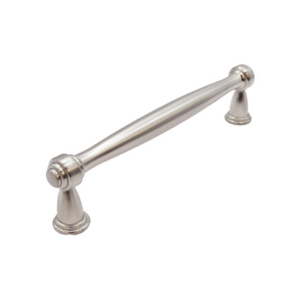 Hamptons style cabinet handle in satin nickel finish