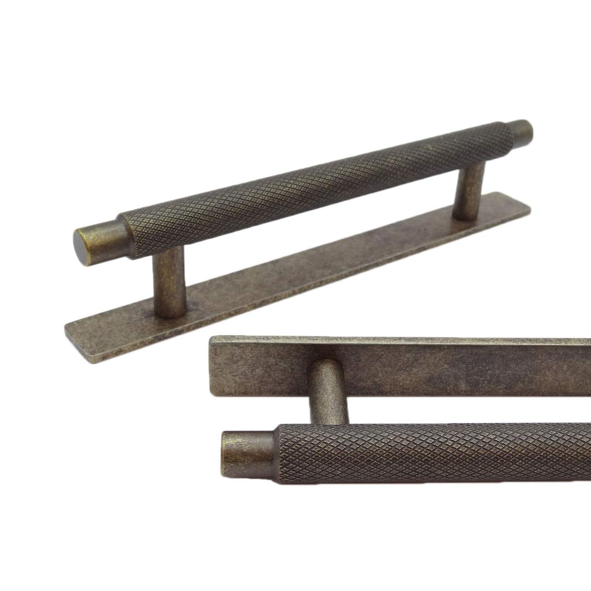 Kethy L859 Herning Handle with Back Plate – Antique Bronze