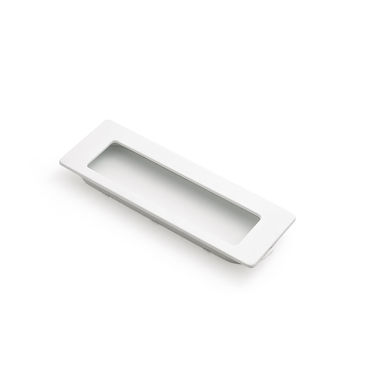 Castella Dune Rectangular Flush Pull - Matt White