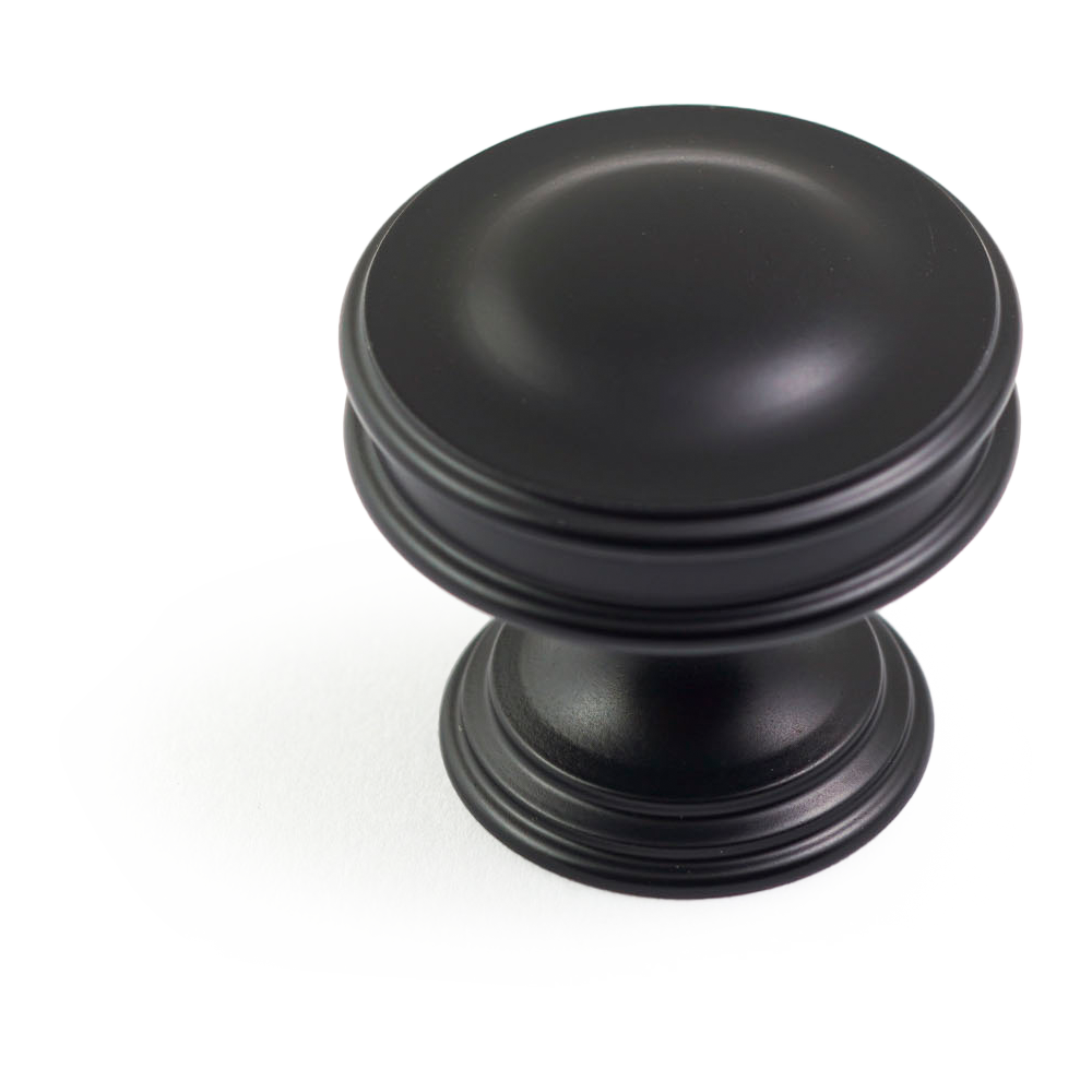 Castella Decade 35mm Ridged Knob - Matt Black