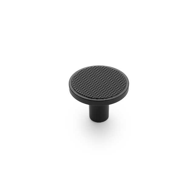 Castella Monaco Round Matt Black Cabinet Knob