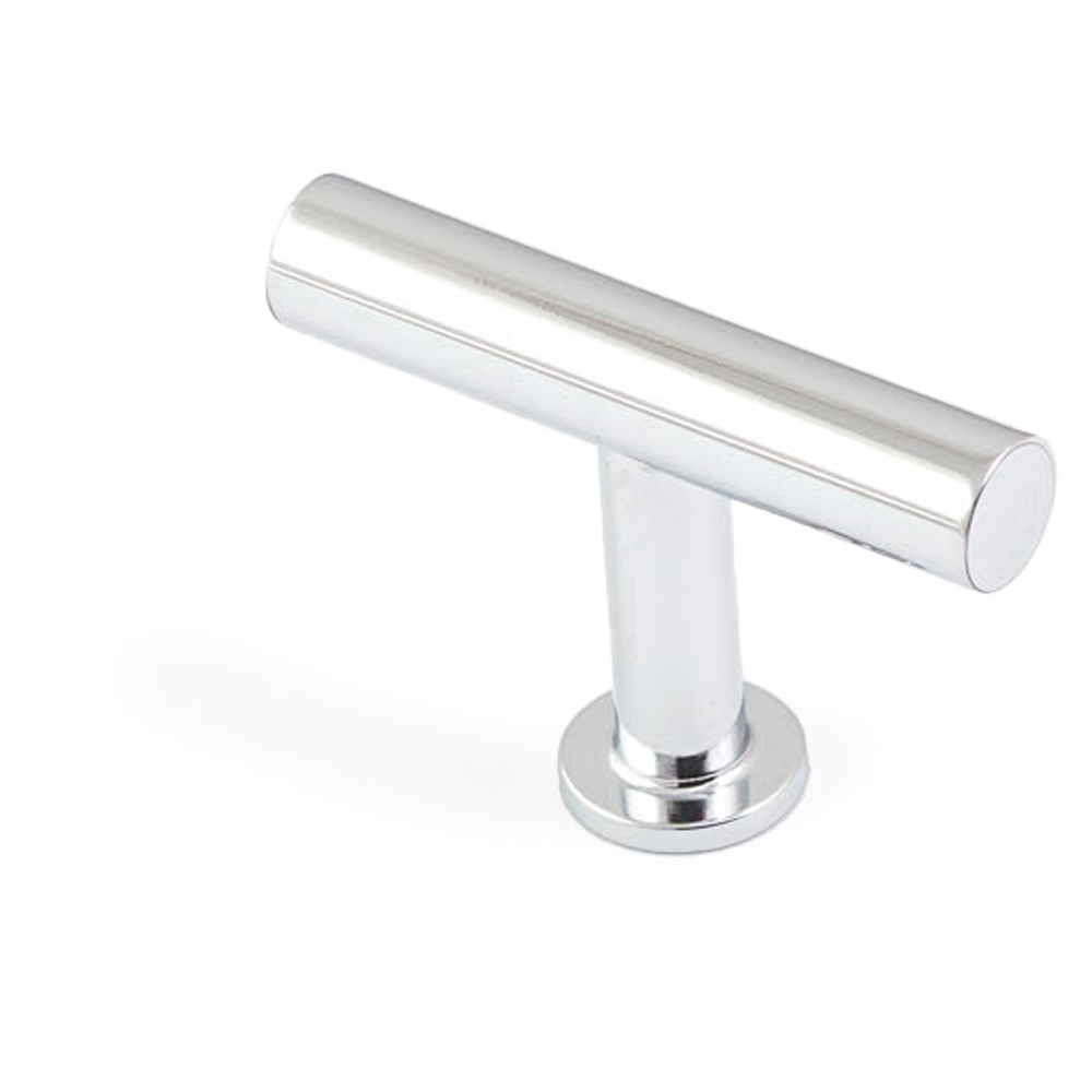 Strand Cabinet Knob Polished Chrome T shaped Knob