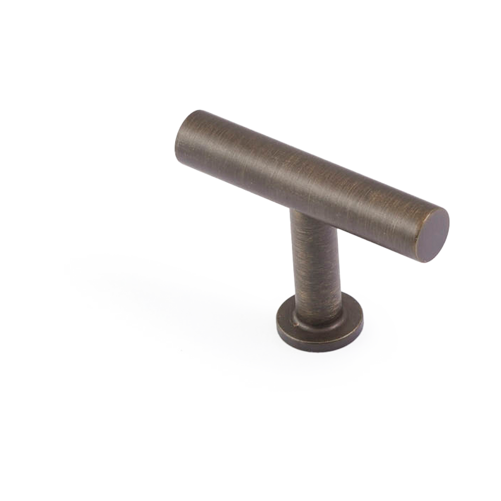 Castella Strand 'T' Knob Cabinet Knob - Bronze