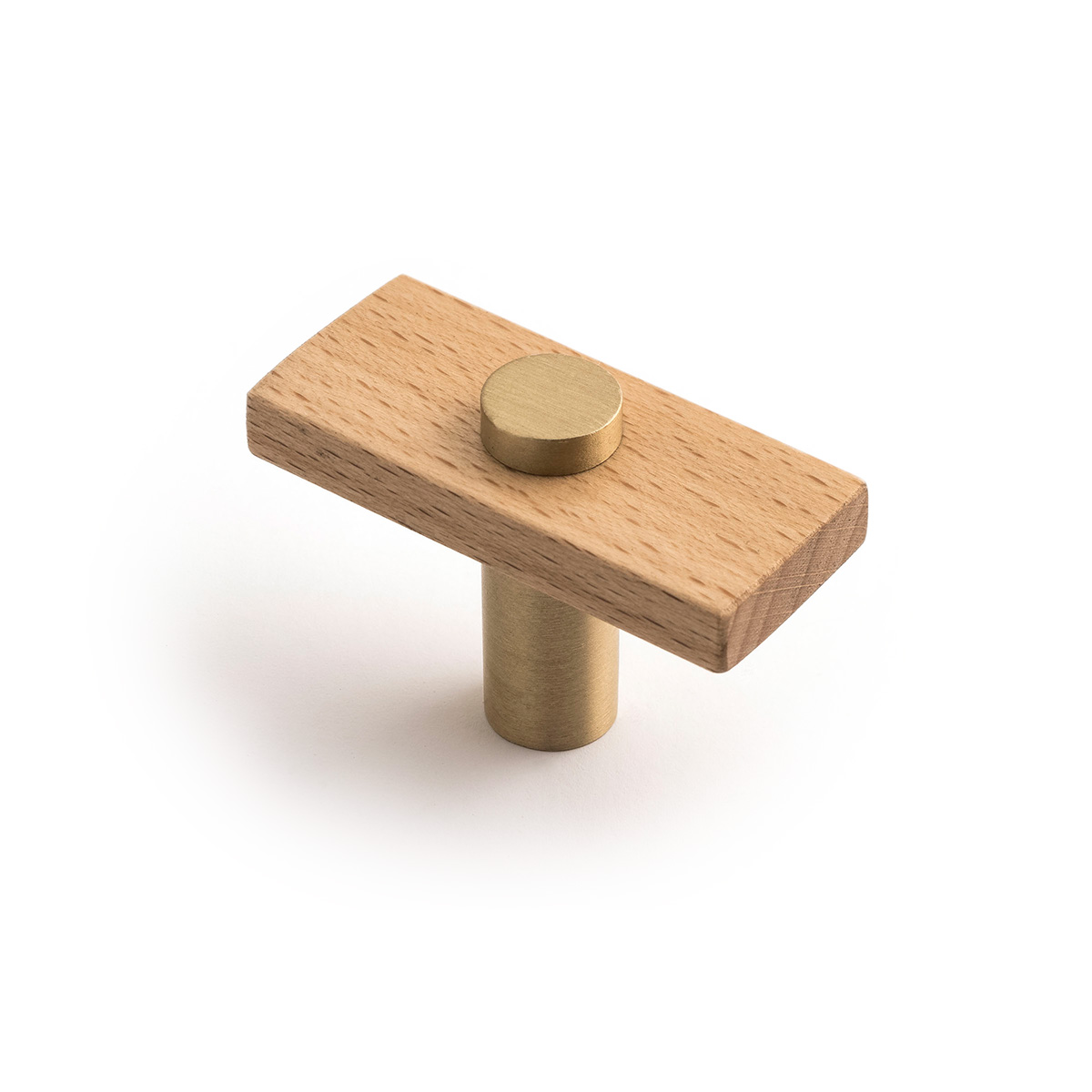 Castella Lenah euro beech cabinet knob