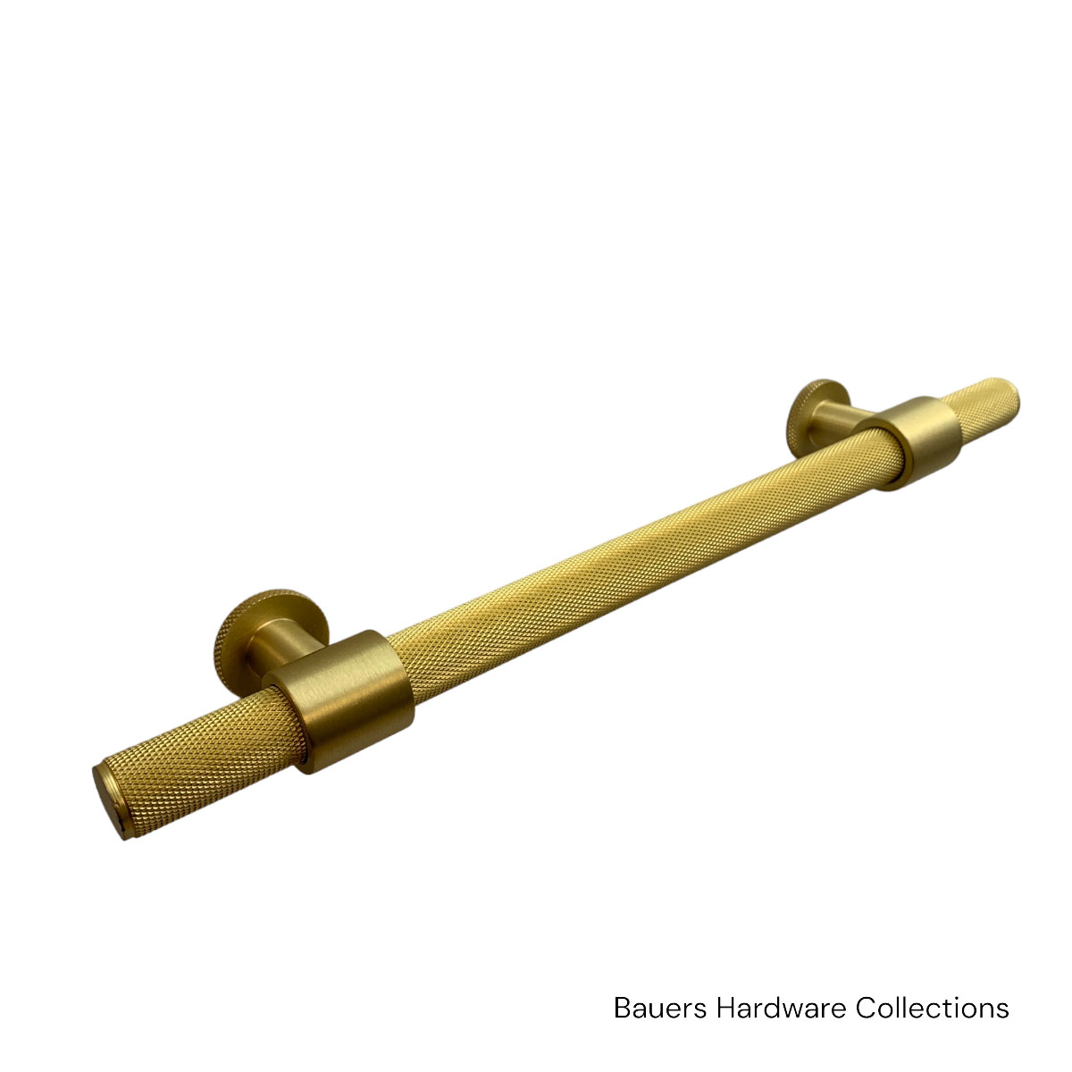 Momo Belgravia Bar Pull – Knurled Satin Brass