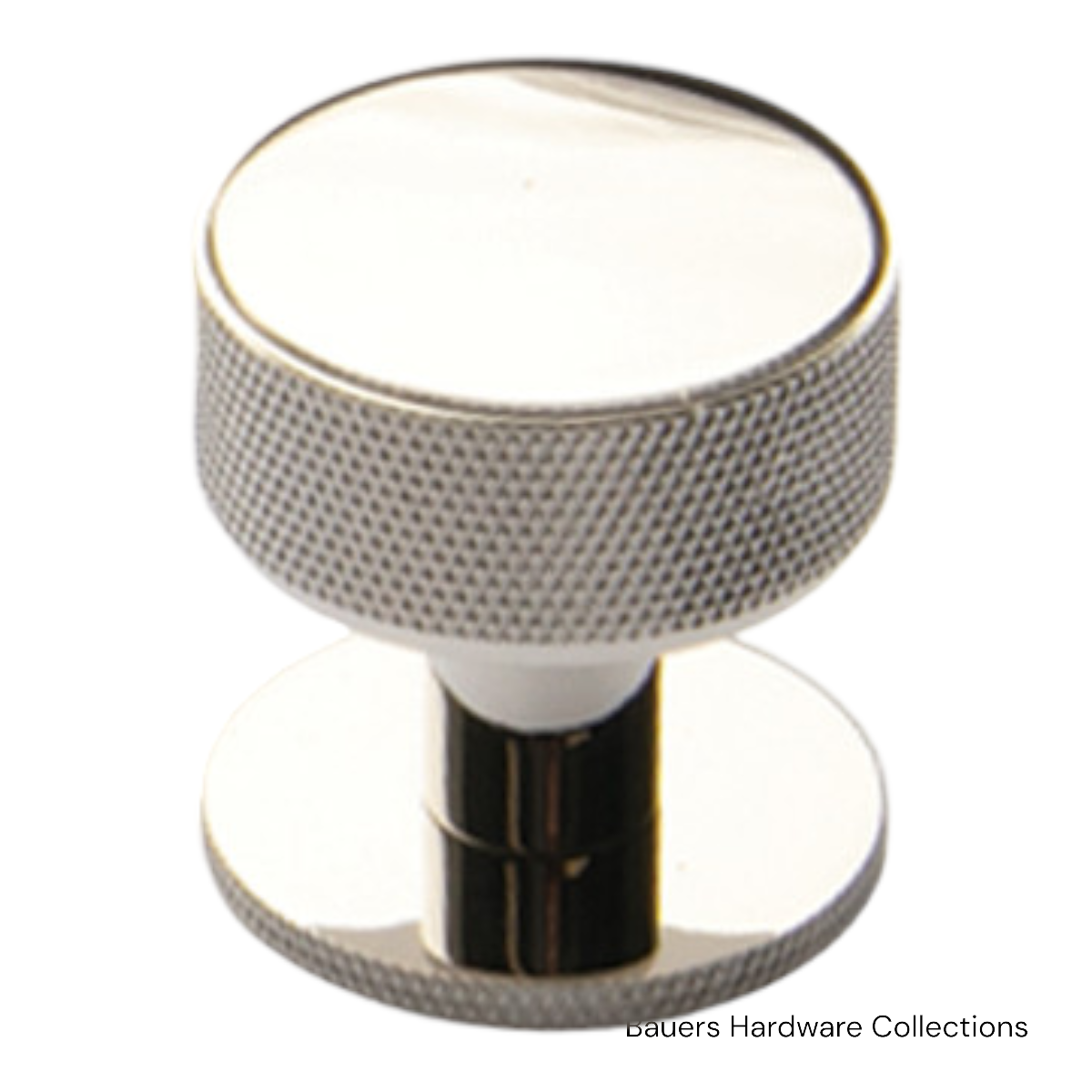 Oleg Cabinet Knob - Knurled Polished Nickel