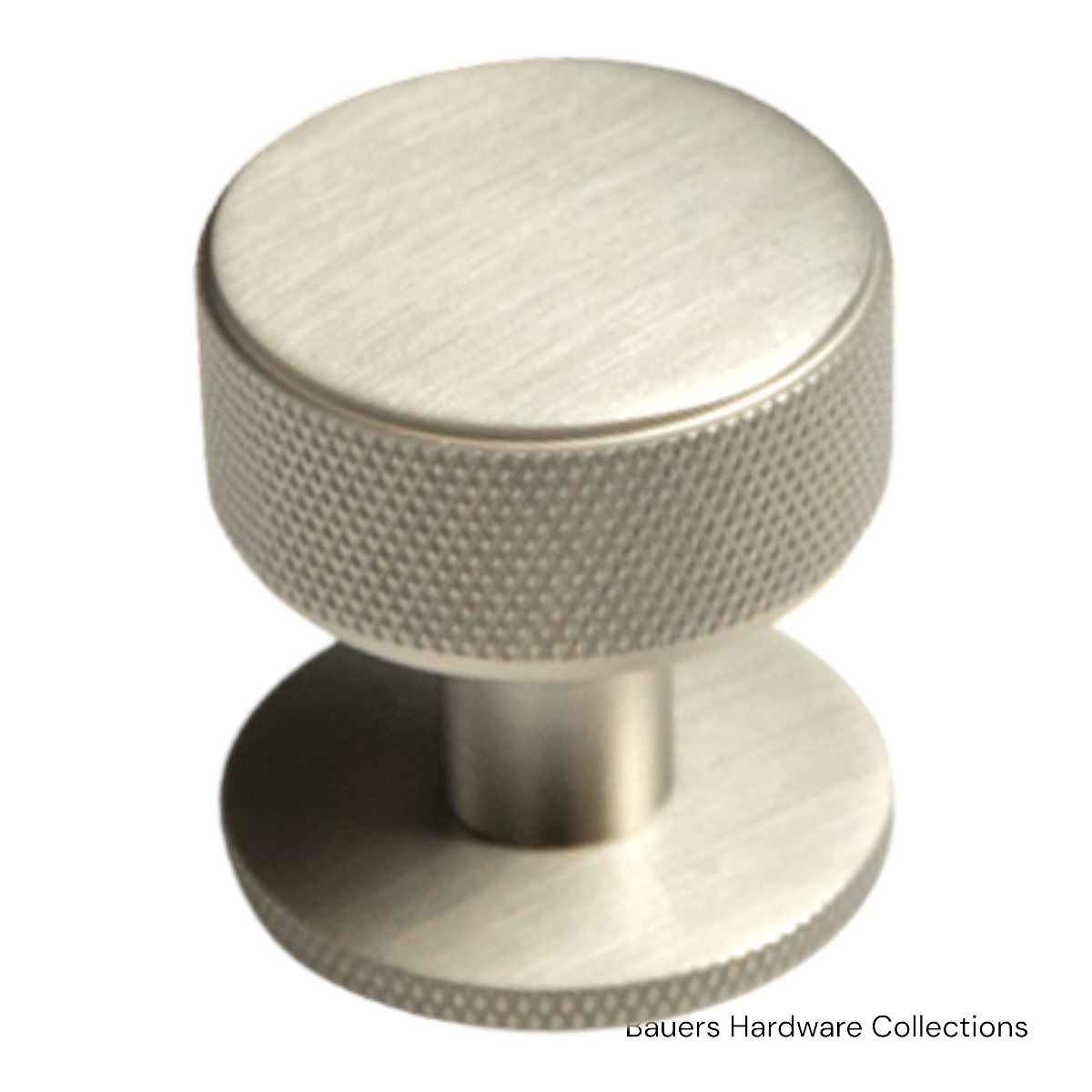 Oleg Knurled Brushed Nickel Cabinet Knob