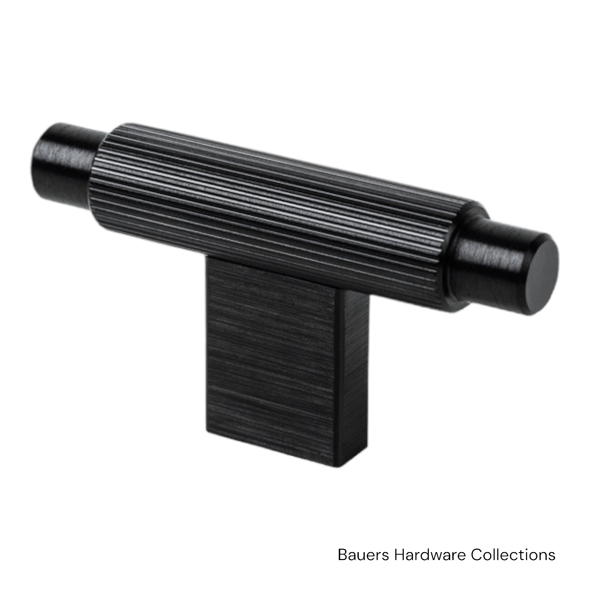 Charlotte T-Cabinet Knob – Brushed Black