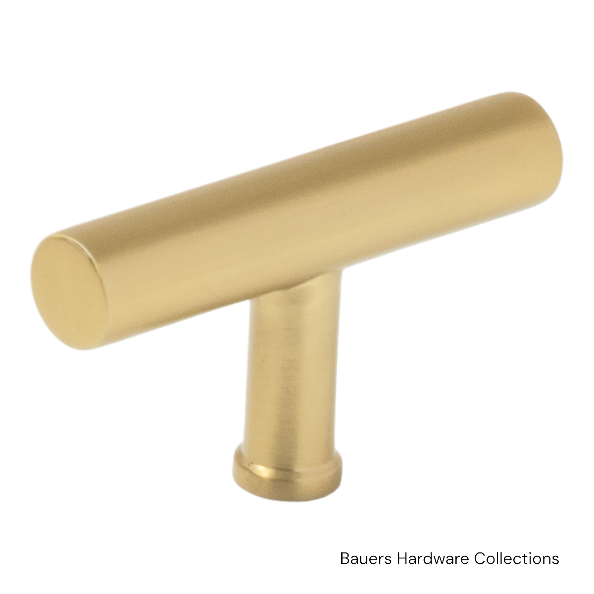 Cayson T Cabinet Knob - Brushed Gold