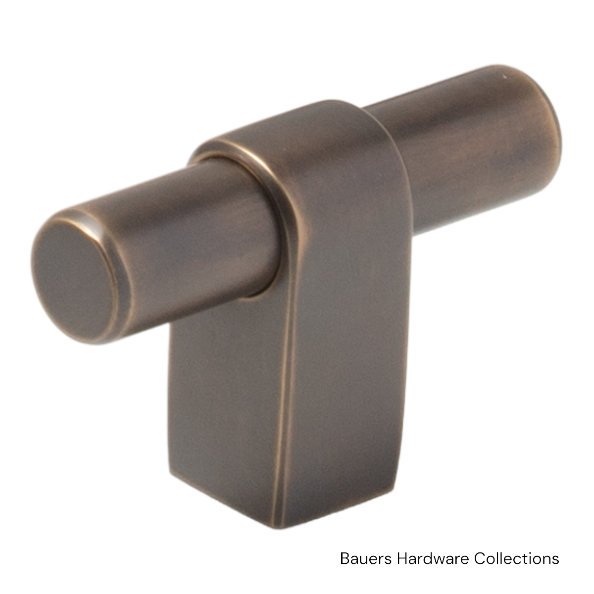 Marshall T Cabinet Knob - Antique Brass