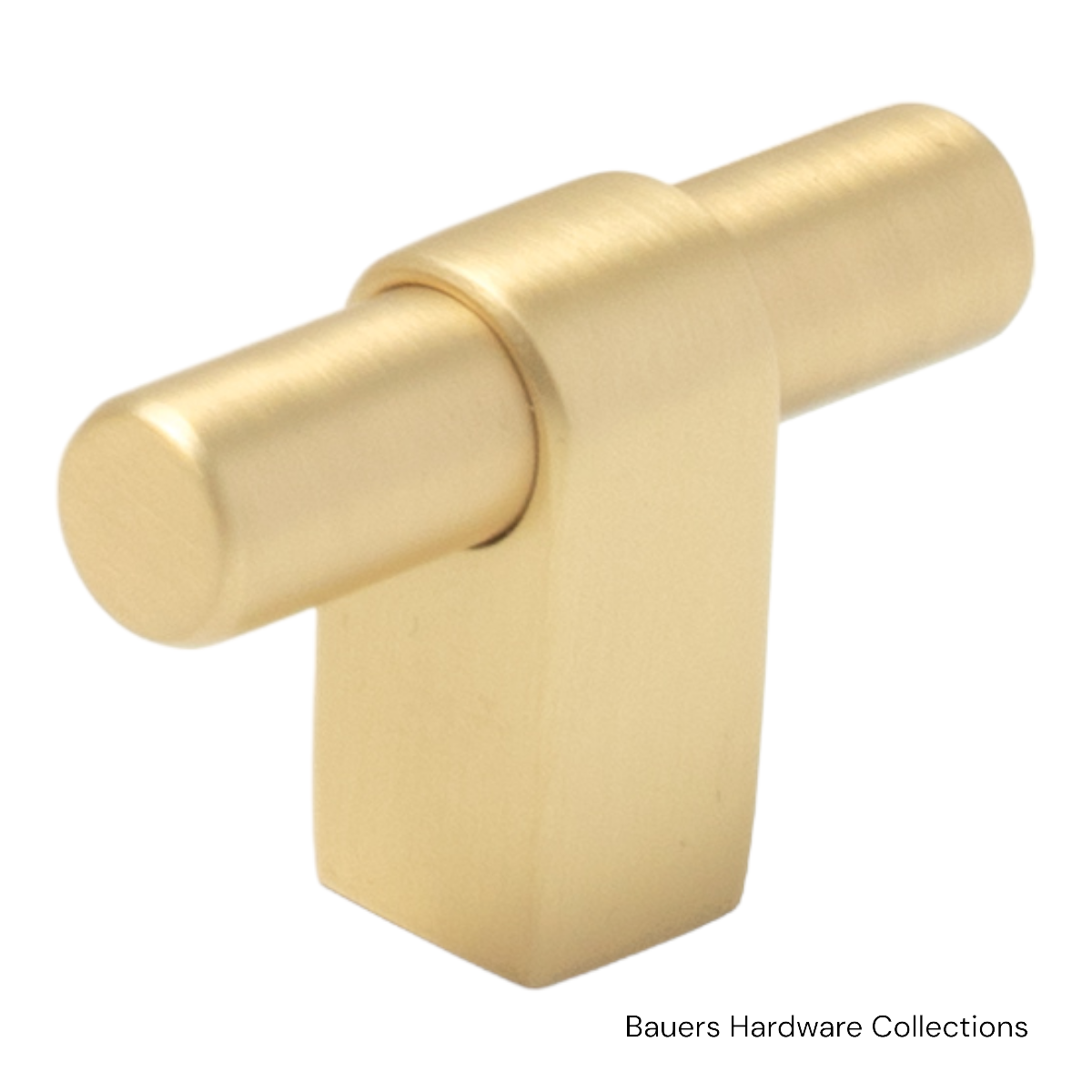 Marshall T Cabinet Knob - Brushed Brass