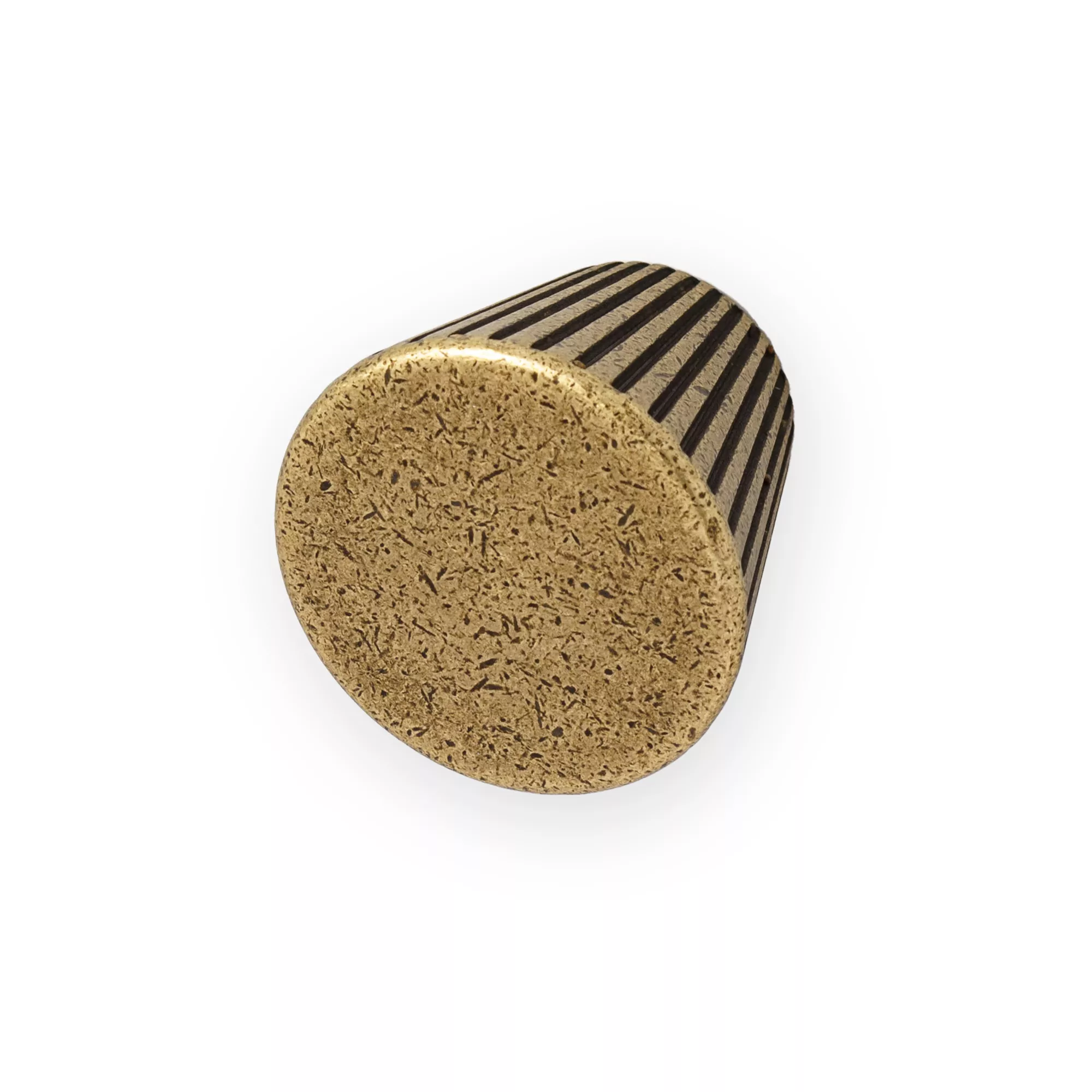 Castella Cascade Cone Knob Antique Brass