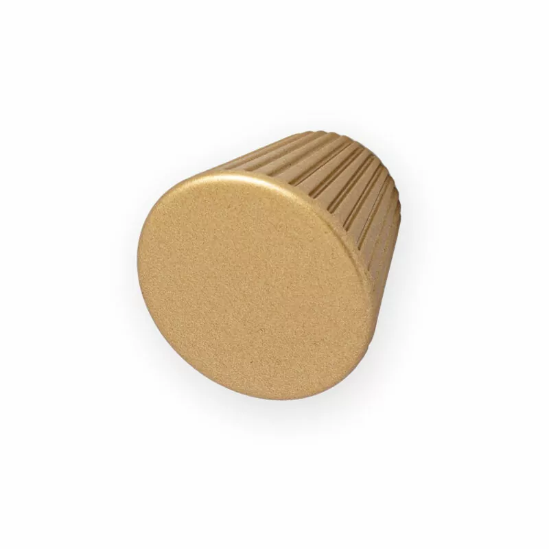 Castella Cascade Cone Knob Matt Gold