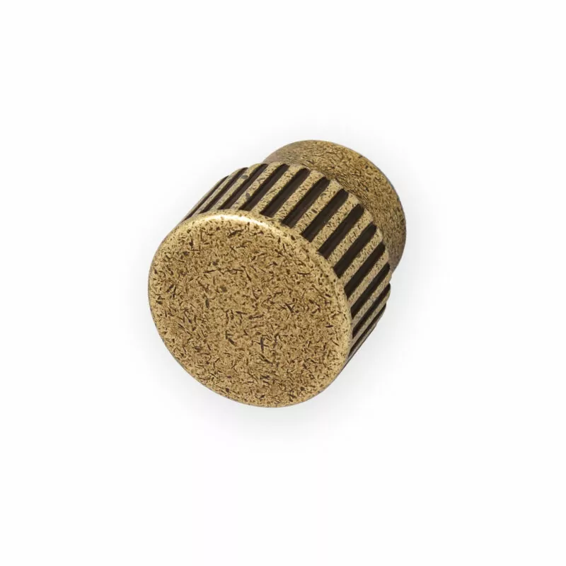 Castella Cascade Cabinet Knob Antique Brass