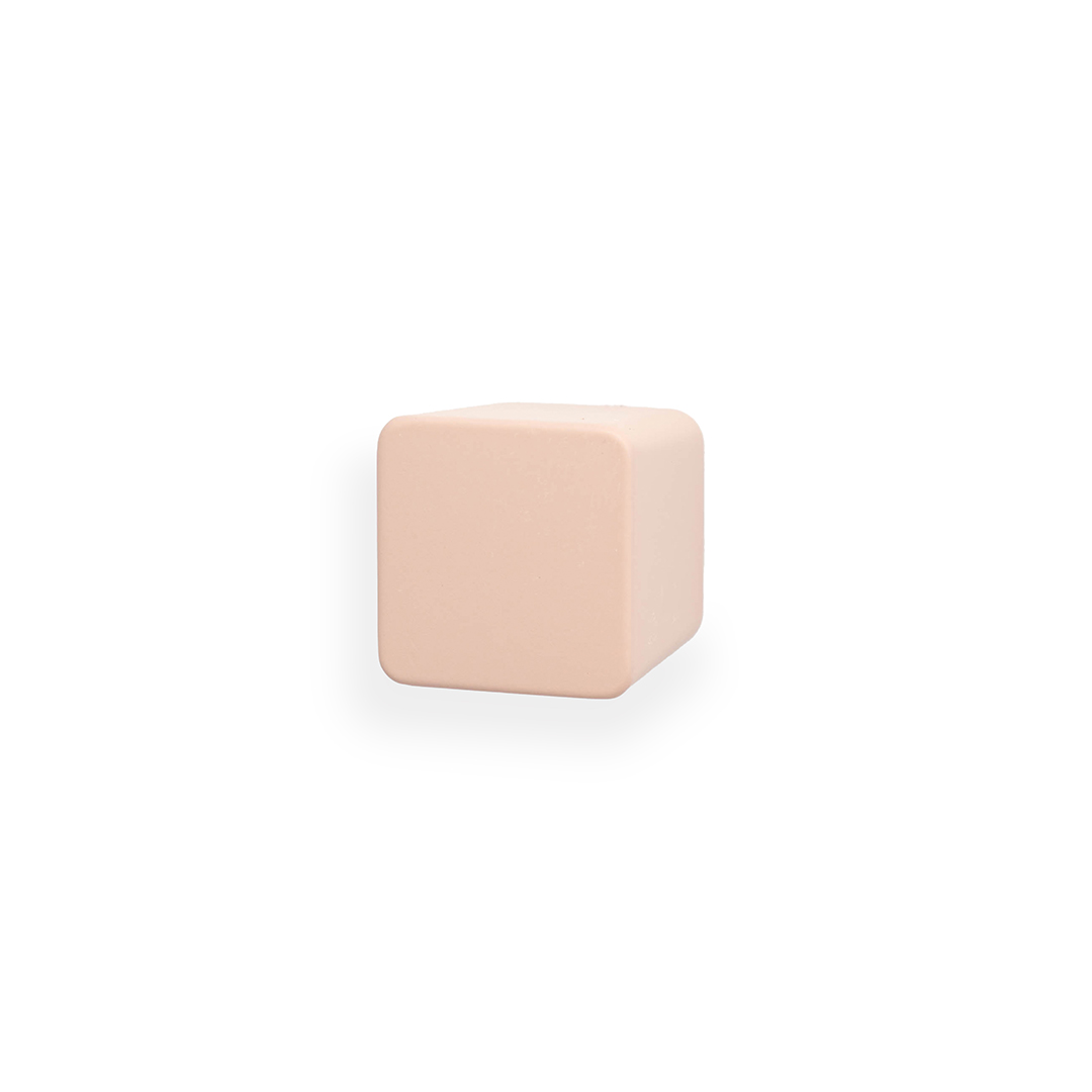 Castella Dune 25mm Square Knob - Dusty Rose