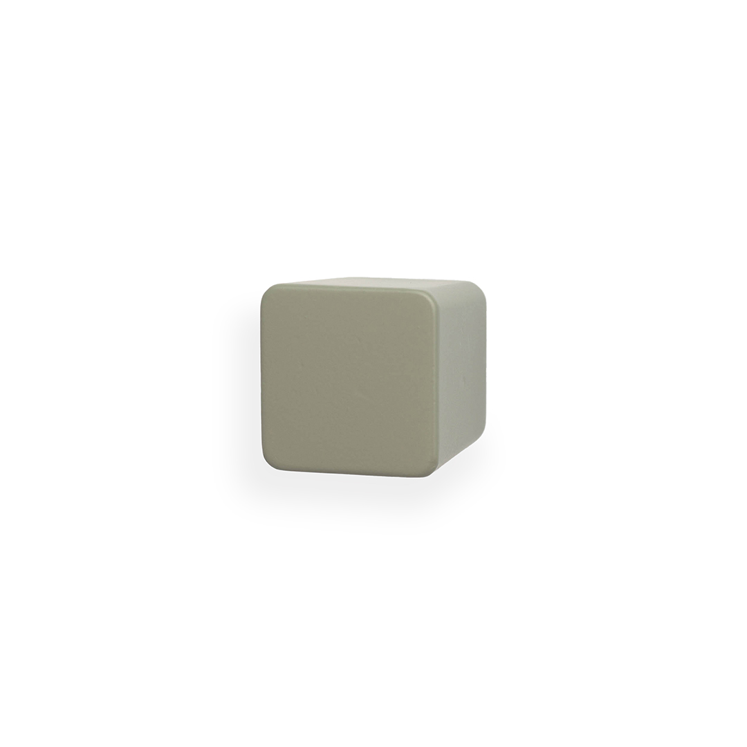 Castella Dune 25mm Square Knob - Dusty Olive