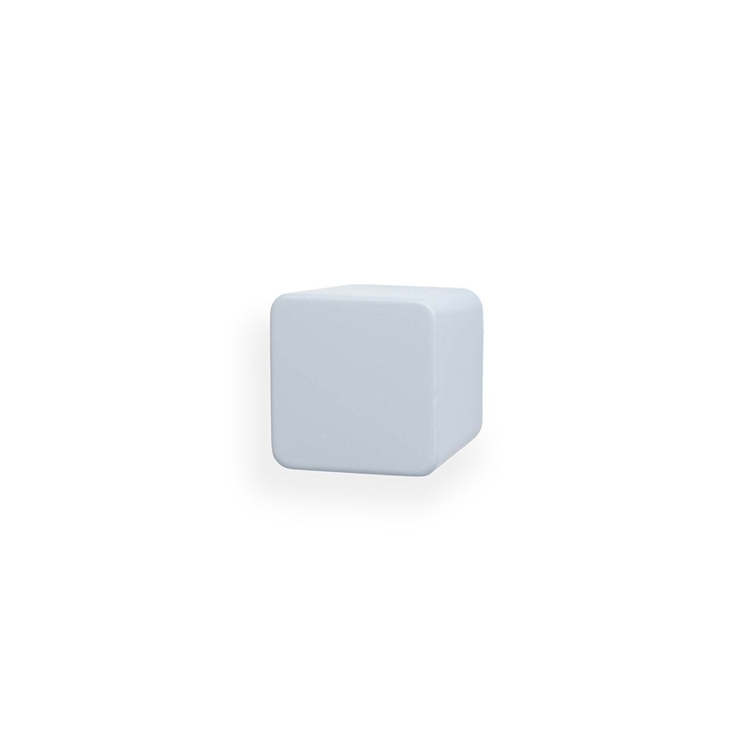 Castella Dune 25mm Square Knob - Dusty Blue