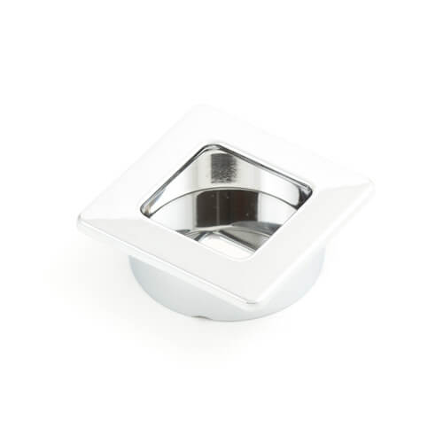 Castella Dune Square Flush Pull - Polished Chrome