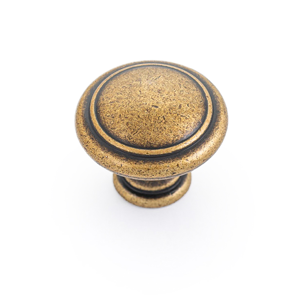 Castella Windsor Cabinet Knob - Antique Brass
