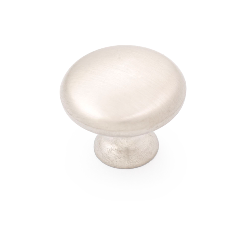 Castella Shaker Plain Cabinet Knob - Satin Nickel