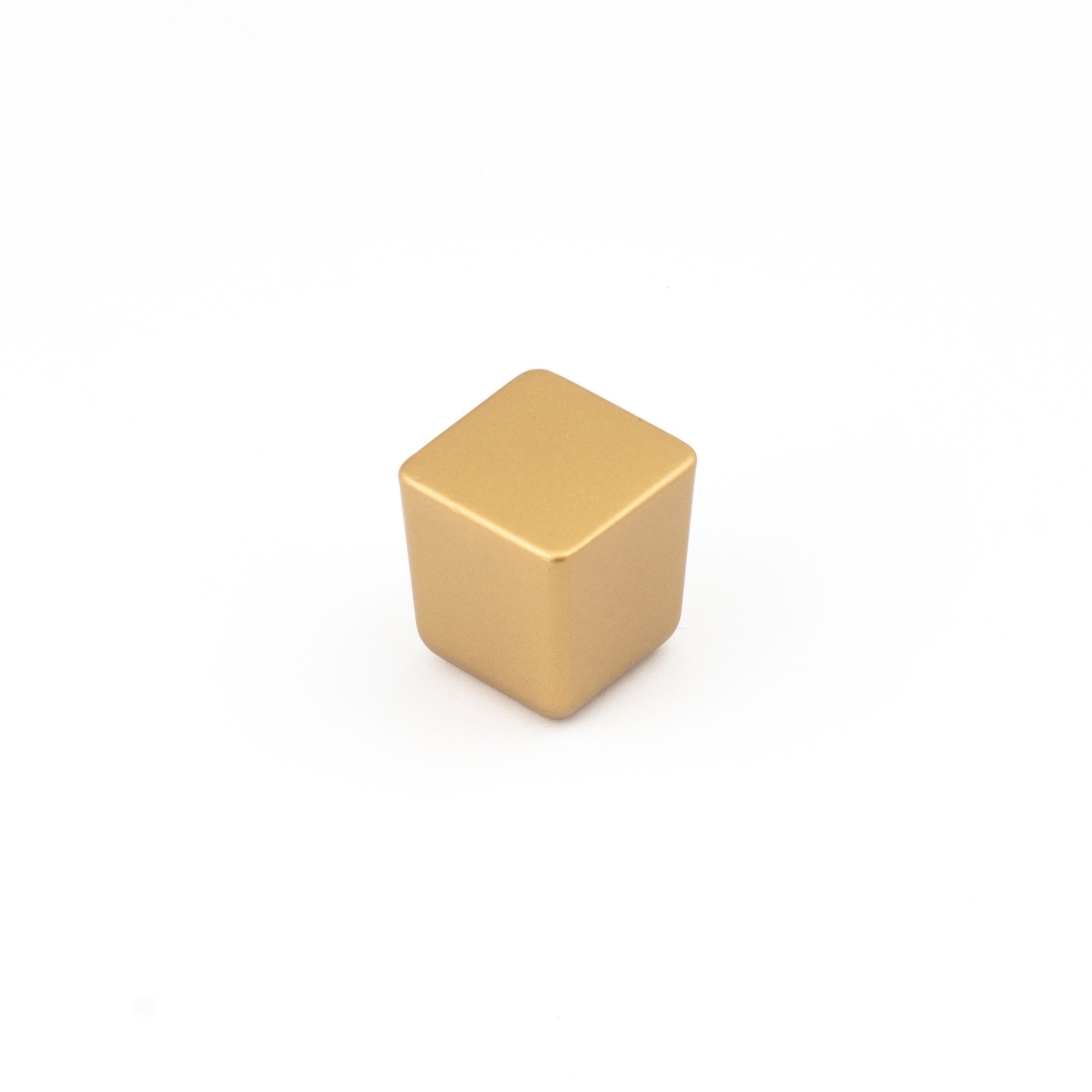 Castella Dune 25mm Square Knob - Satin Gold
