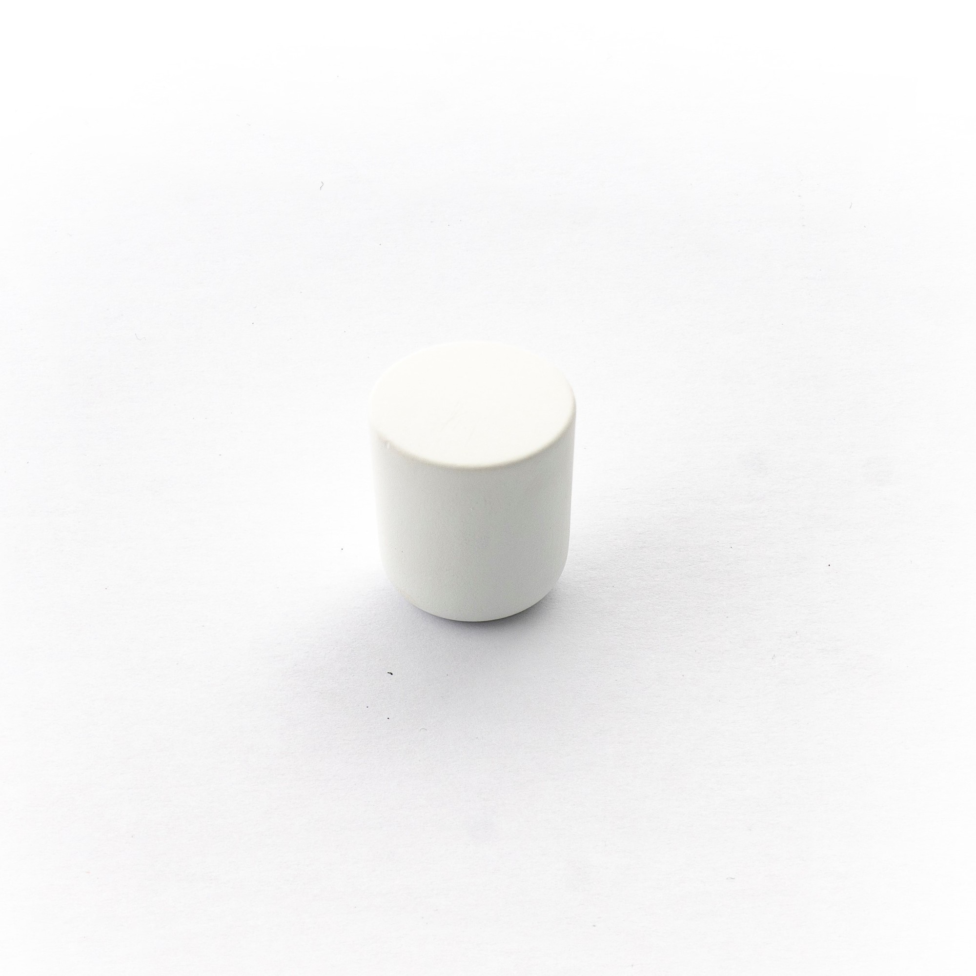 Castella Dune Round Cabinet Knob - Matt White